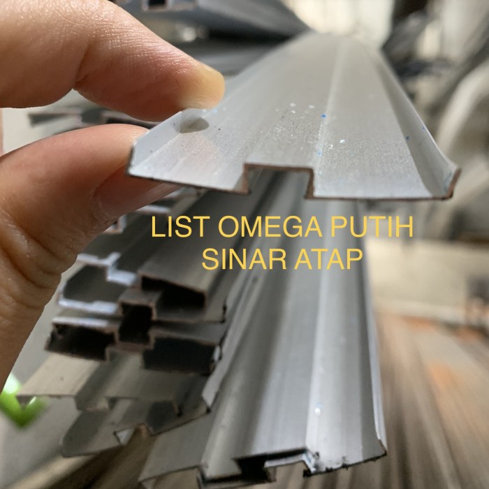 LIST OMEGA ALUMUNIUM POLYCARBONAT x 6 METER