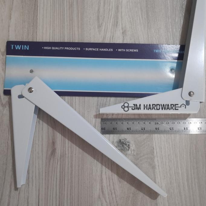 Engsel siku lipat engsel meja braket siku lipat folding braket 12"
