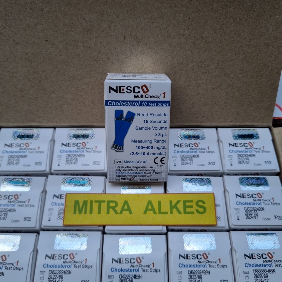 Strip Cholestrol NESCO. Cholesterol Test Strips NESCO. Stik Colestrol. Refil Kolesterol Nesco.