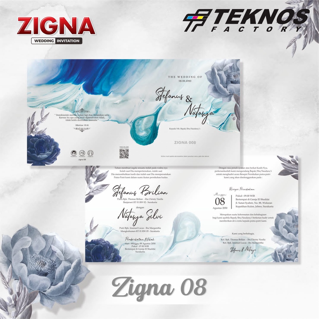 BLANGKO UNDANGAN NIKAH - BLANKO UNDANGAN KOSONGAN ZIGNA 08