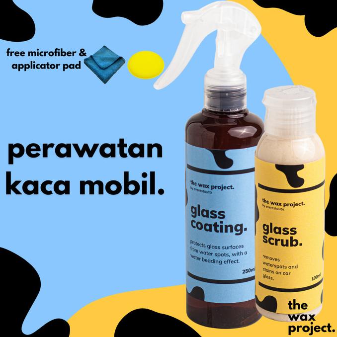Paket Perawatan Kaca Mobil - Pembersih Jamur Kaca Mobil & Coating Kaca