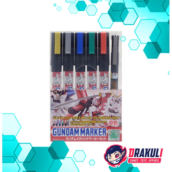 Gundam Mettallic Marker Set 2 AMS121