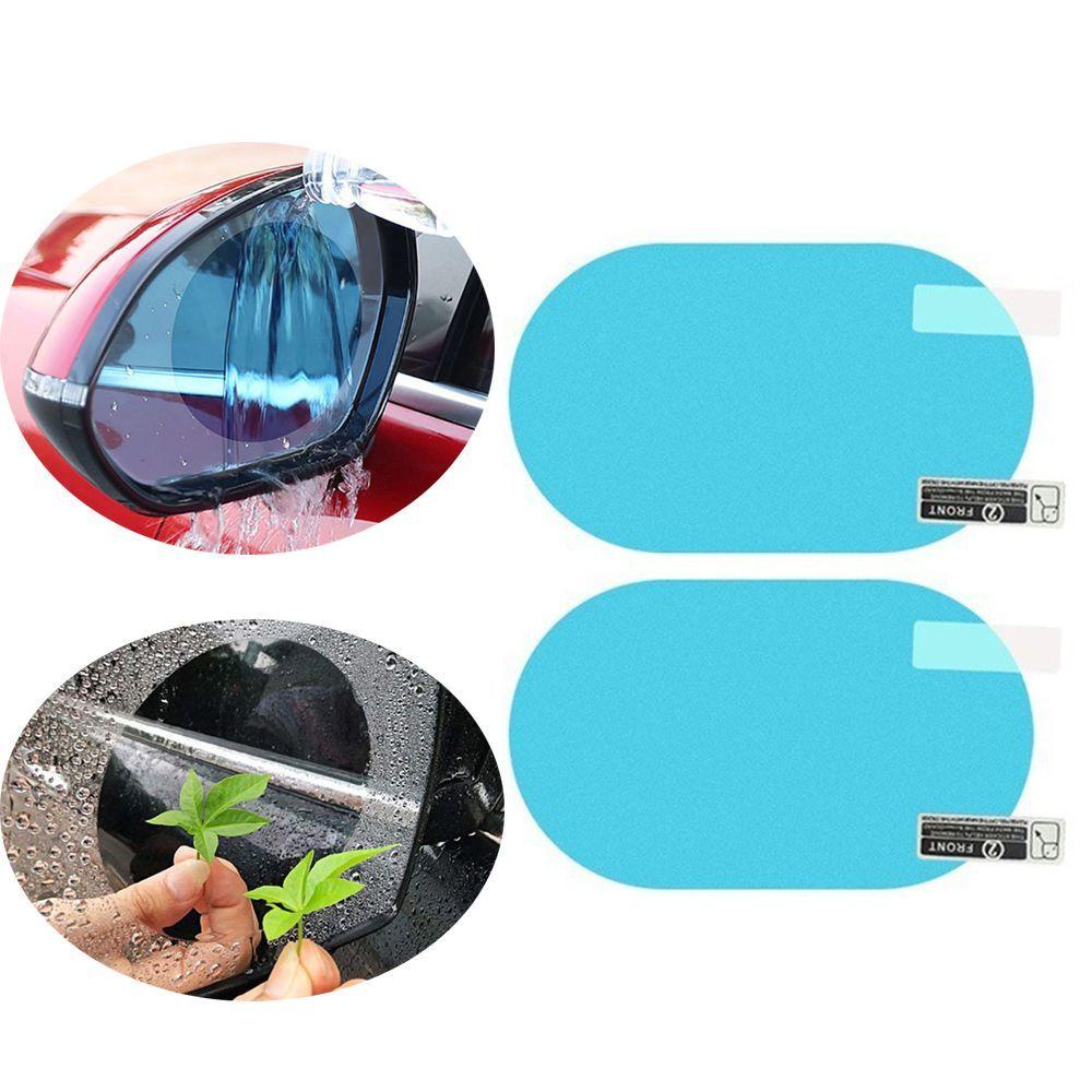 Rebuy Anti Rain Film 2PCS 100*100mm Aksesoris Mobil Nano Coating Anti Air Anti-Kabut Rainproof Mist Film