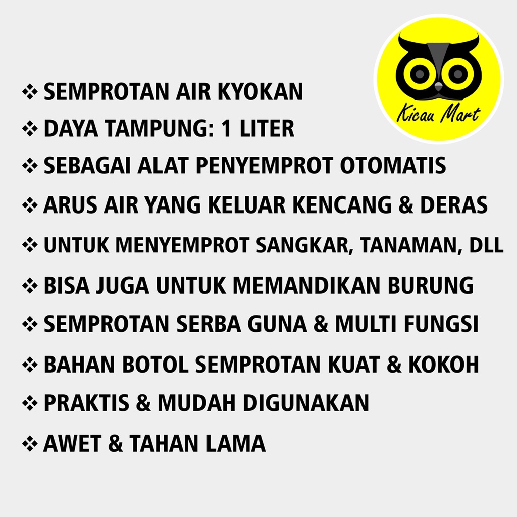 Semprotan Air Misty 1 Liter Semprotan Hama Tanaman Bunga Pressure Sprayer Hama Mandi Burung Tanaman Hand Pump Disinfektan