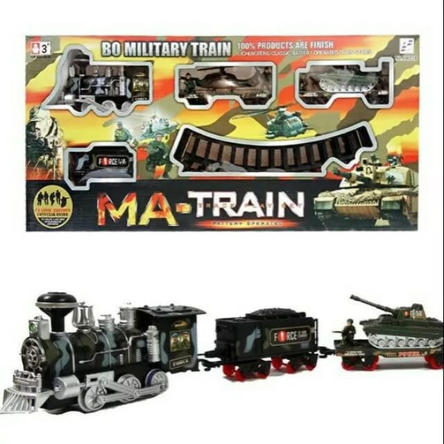 Mainan Anak Set Kereta Api Tentara Militer - Military Train - Mainan Kereta Api