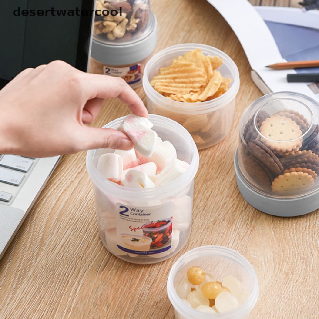 Deid Set Mangkok Sereal / Yogurt / Salad / Saus Dengan Tutup + Sendok + Garpu