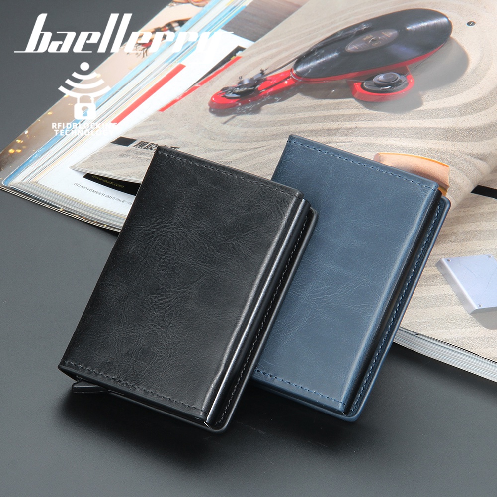 BAELLERRY K9141 Dompet Kartu Pria Bahan Kulit PU Leather Premium WATCHKITE WKOS