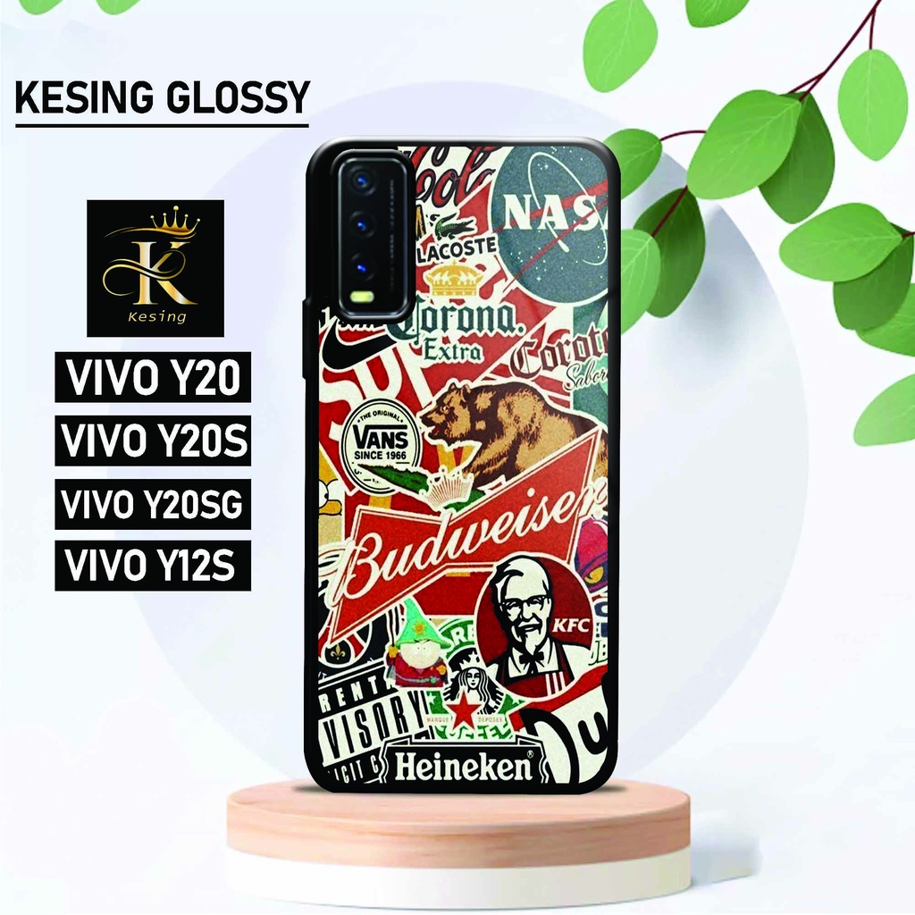 Case Vivo Y20 / Y20S / Y12S - Case Vivo - [ KV-15 ] - Hardcase Glossy 2D Vivo - Softcase Terbaru Cas