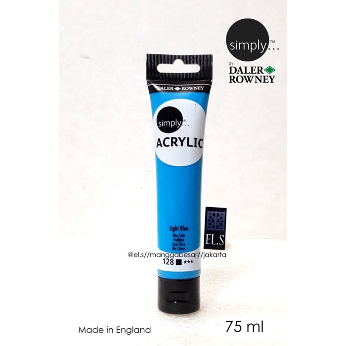 

Buruan Daler Rowney Simply Acrylic Light Blue 75 Ml ( Cat Akrilik ) Bagus