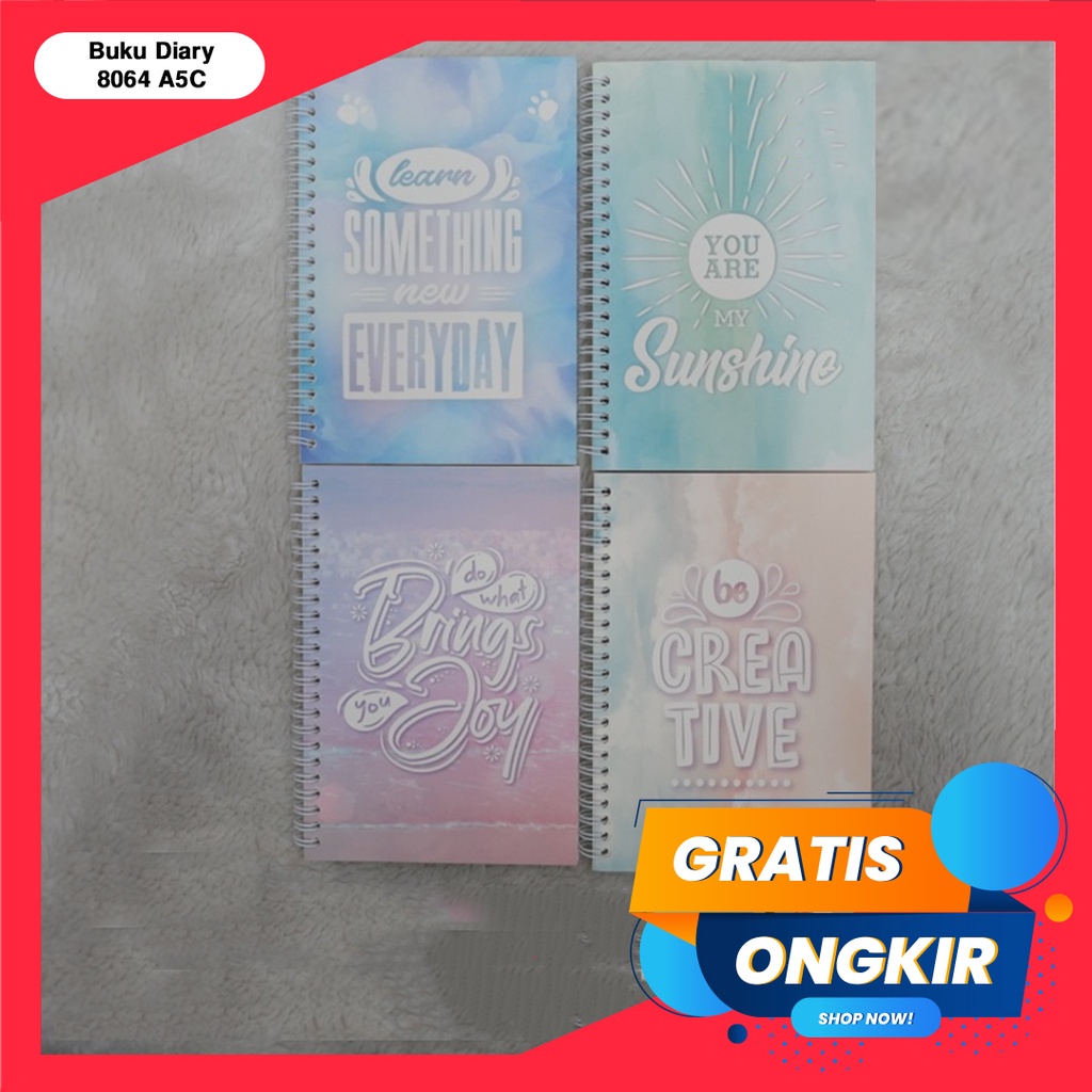 365 Notebook/Buku Diary/Buku &amp; Alat Tulis/GREEBEL RING BOOK 8064 A5C