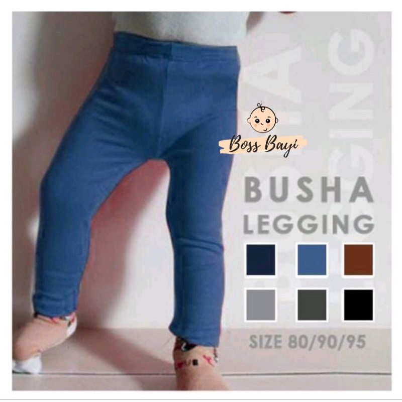 LEGGING BUSHA - Legging Anak Polos Buka Kaki