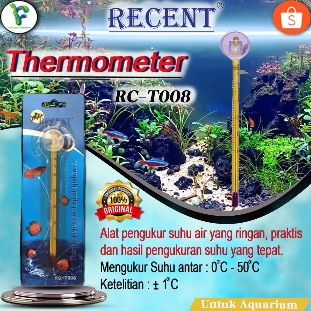 Recent RC-T008 Thermometer suhu air aquarium