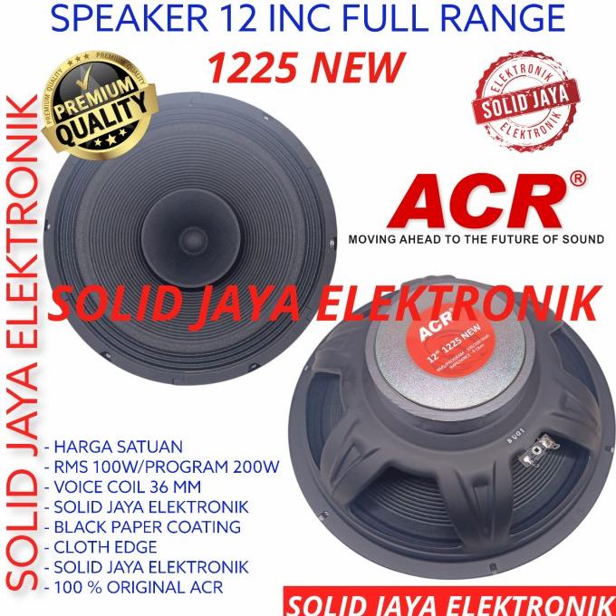 speaker acr 12 inc 1225 new full range 12 inch in fullrange 12inch 12" w20