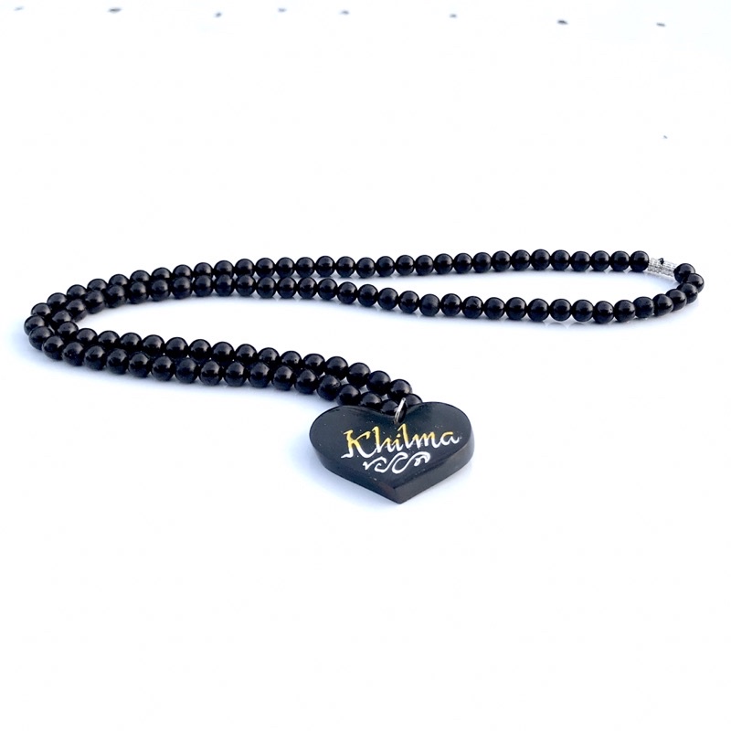 Kalung Wanita Love Nama Custom Full Butir Kaokah Kokka Kaukah Kaoka Koka Asli