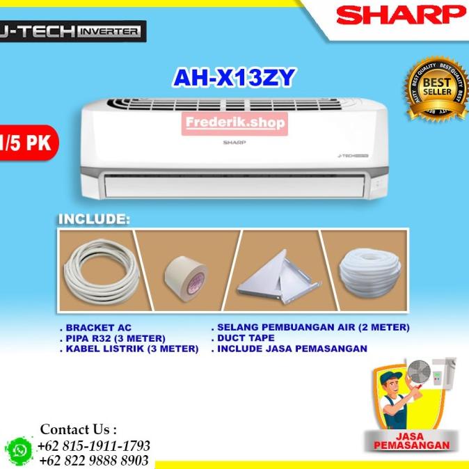 AC Sharp 1.5 Pk Inverter AH-X13ZY AHX13ZY X13ZY 13ZY 1,5pk