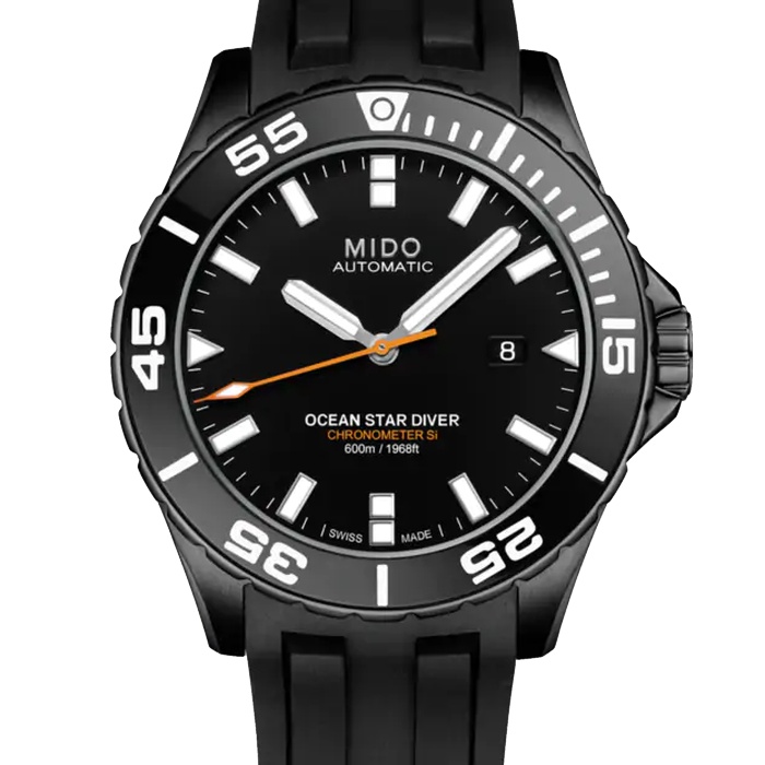 Mido Ocean Star Diver 600 - M026.608.37.051.00 Jam Tangan Diving Pria 43.5mm Hitam DLC