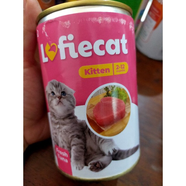 Lofiecat Kaleng Tuna Kitten 400gr Makanan Kucing Basah Kaleng