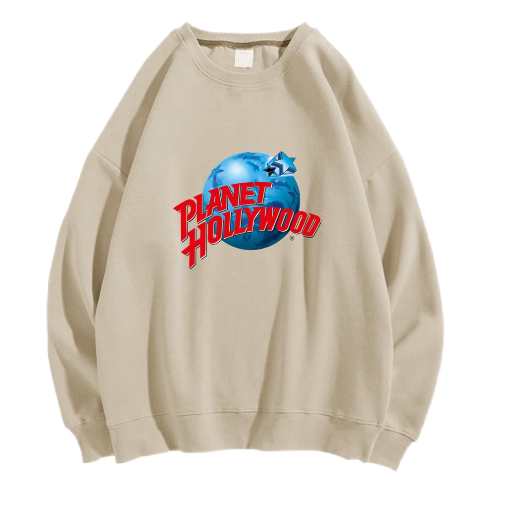 PLANET HOLLYWOOD SWEATER CREWNECK PRIA WANITA Size M-XXL GAWA