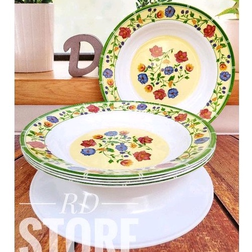 PROMO 6.PCS PIRING MAKAN MOTIF MELAMINE