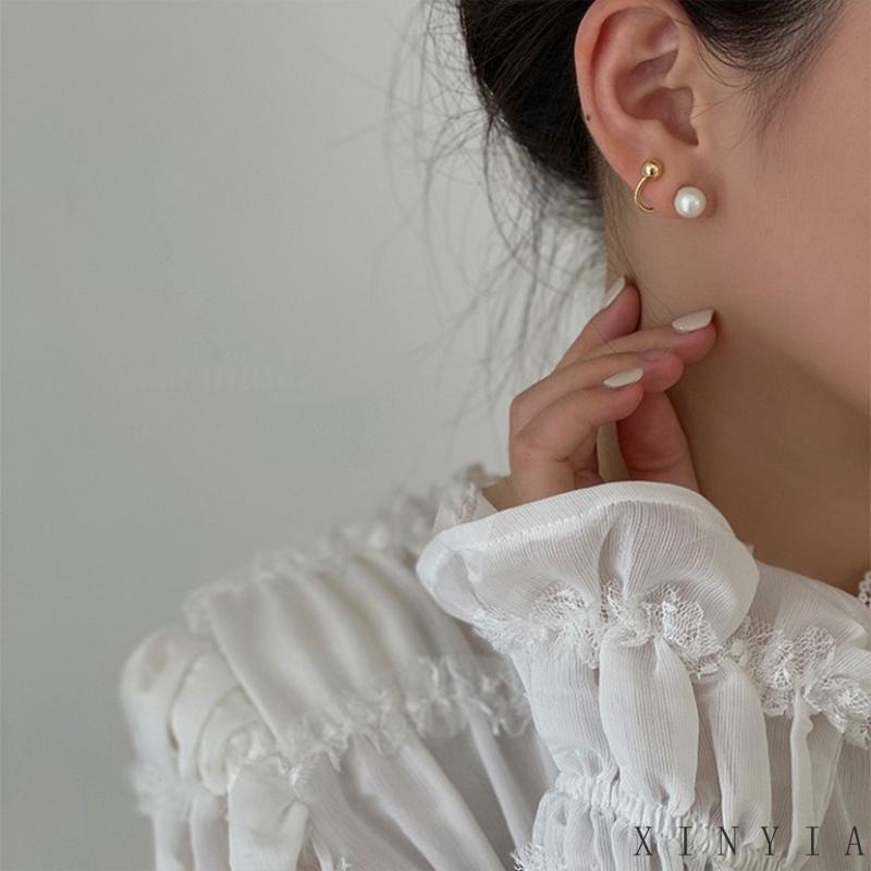 Anting S925 Silver Desain Mutiara Untuk Wanita