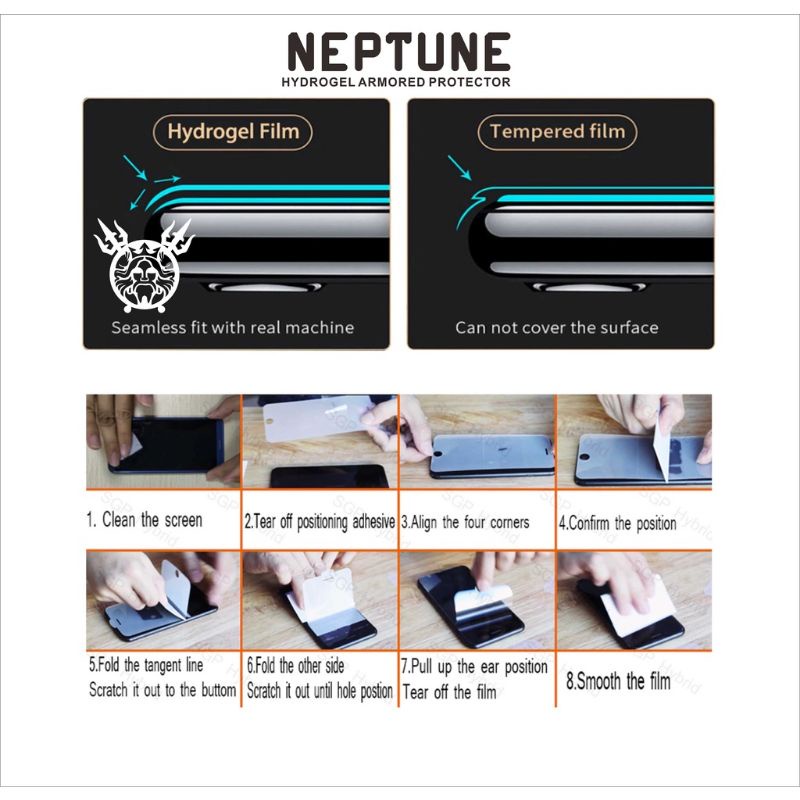 NEPTUNE Hydrogel ALL HP Anti Gores semua HP INFINIX FREE 1 BACK SKIN