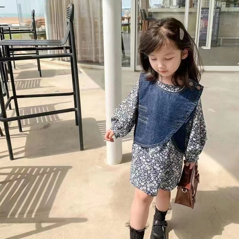 【 Baru Datang 】(0-3Tahun) QZ-108 Dress lucu rumbai lengan panjang