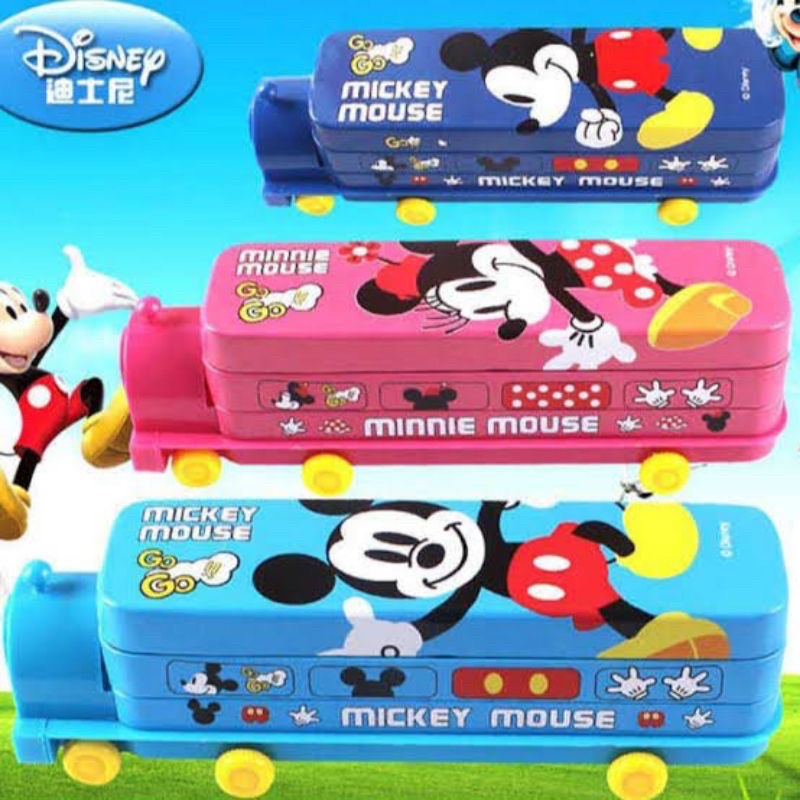 

Tempat Pensil Kereta Kaleng Fancy Seri Mickey Pencil Case Fancy Tepak Susun