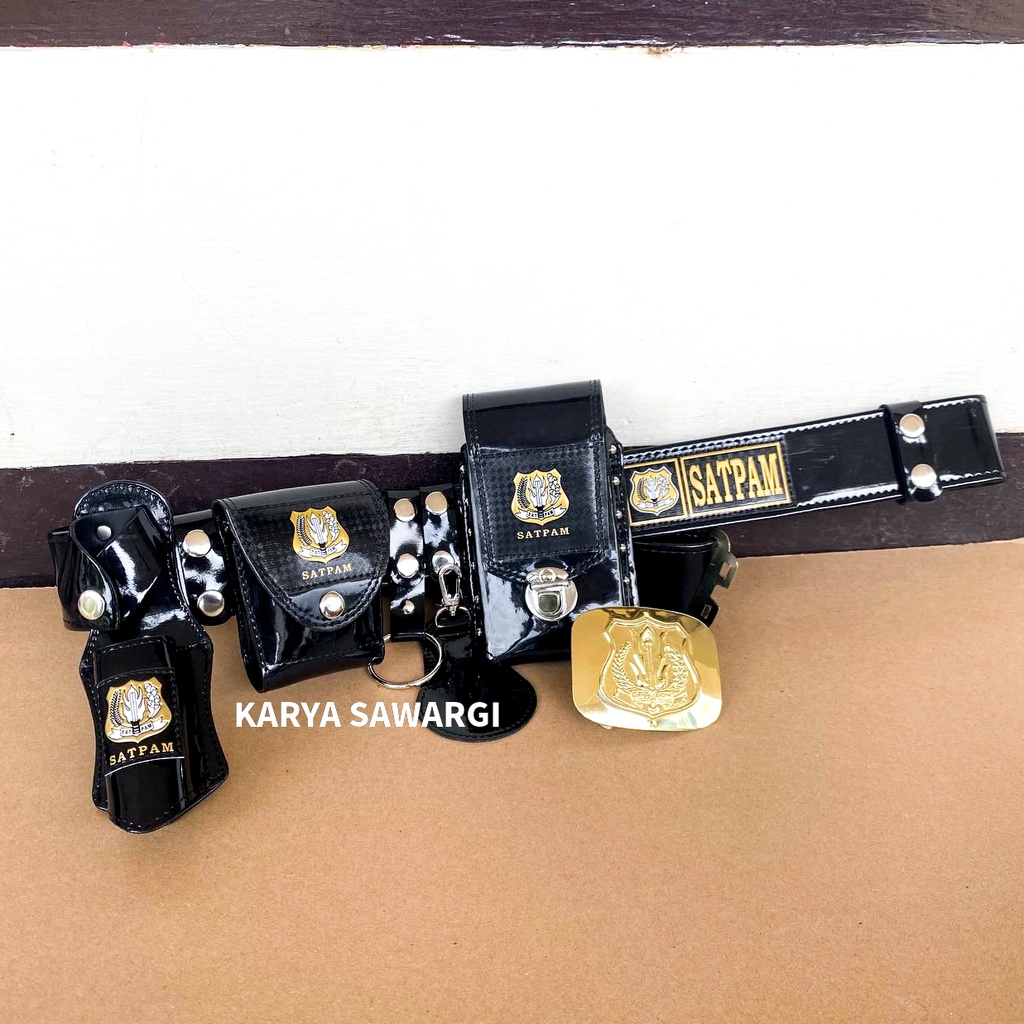 Kopel sabuk satpam  kilap Fullset Atribut - SHPBP