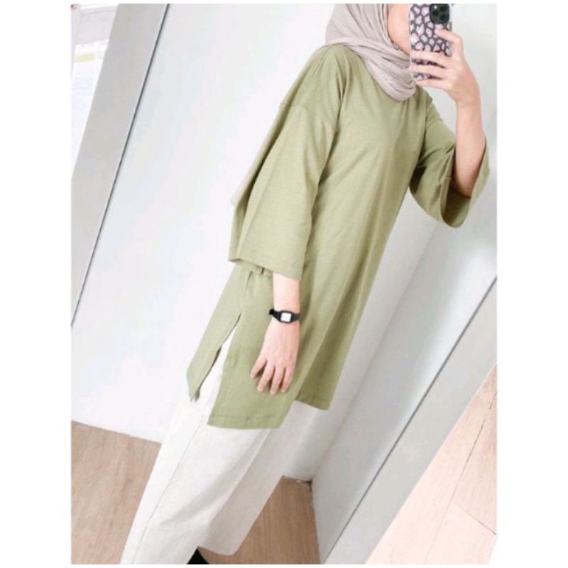 myza Oversize XXL Slit Blouse / Top Hijab