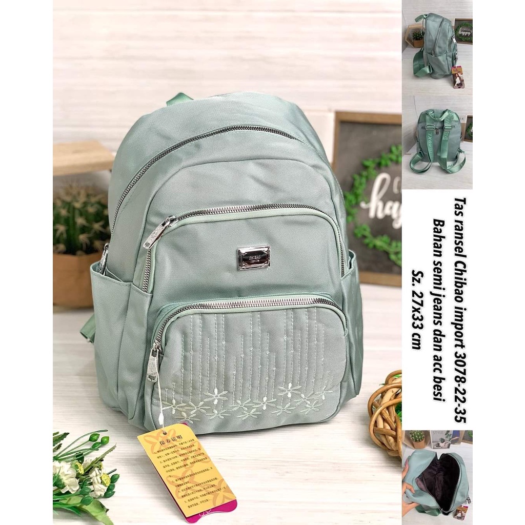 Tas Ransel Chibao 3078-22 Motif Baru. Tas Ransel Wanita Import Tas Wanita Tas Chibao Ransel Tas Chibao ORI BEST SELLER TERBARU BISA BAYAR DITEMPAT.!!!!!