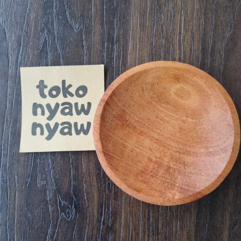 Piring Lepek 8 cm / Piring Kayu / Piring Sambal