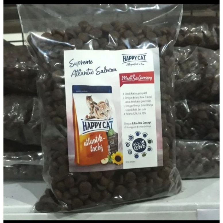Happy Cat Atlantic Salmon Adult 500g Repack / Culinary Makanan Kucing