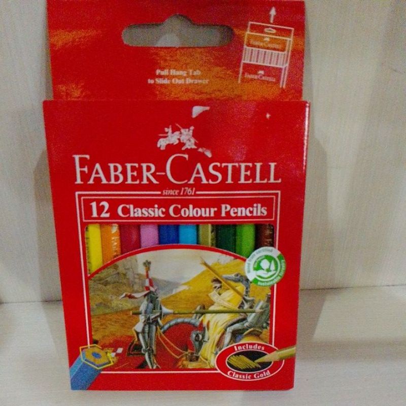 

Pensil warna 12wrna pendek Faber-Castell