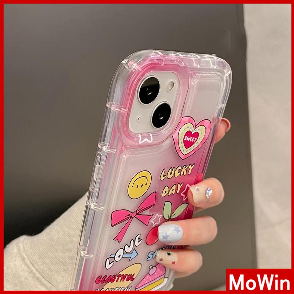 For iPhone 14 Pro Max iPhone Case Soft Case TPU Clear Case Airbag Shockproof Protection Camera Cartoon Cute Compatible For iPhone 13 Pro Max 12 Pro Max 11 Pro Max 7plus XR xs max