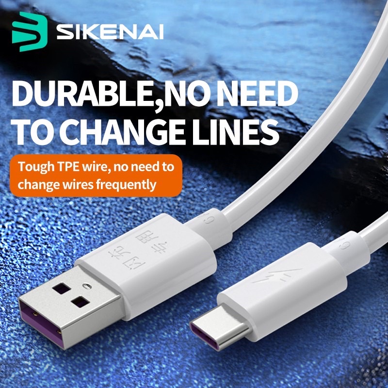 Data Kabel SIKENAI / SIKENAI Data Cable XCS-08 6A Micro USB - White Lightning XCS-08