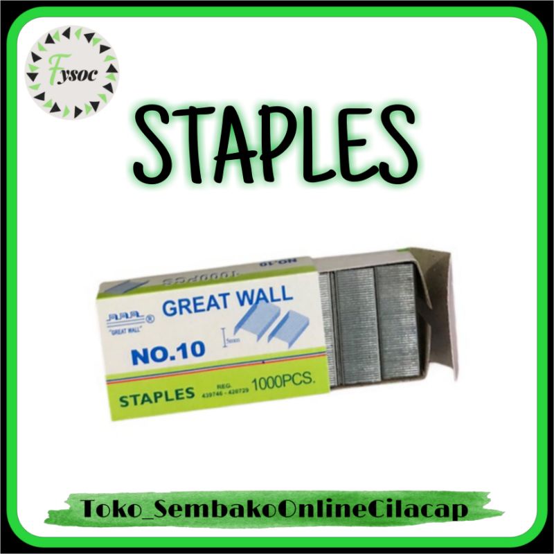 STAPLES GREAT WALL PER KOTAK KECIL