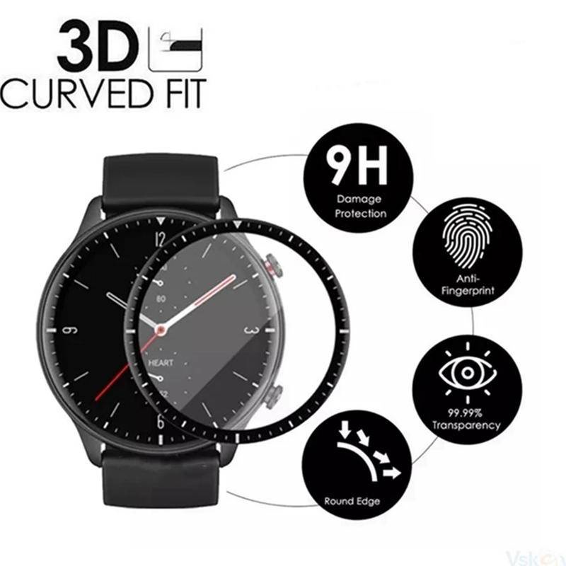 Pelindung Layar Tempered Glass 3D Untuk Huami Amazfit Bip 3 Pro U S GTS GTS2 GTS2e GTS4 mini