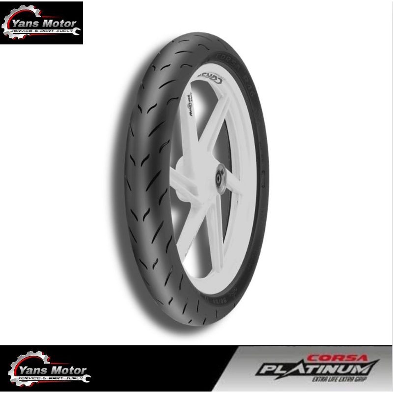 CORSA R46 RING 17(TUBLES)BAN LUAR CORSA PLATINUM R46 90/80-17 SOFT COMPOUND