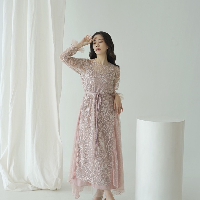 Aura Label - Emery Dress in Pink