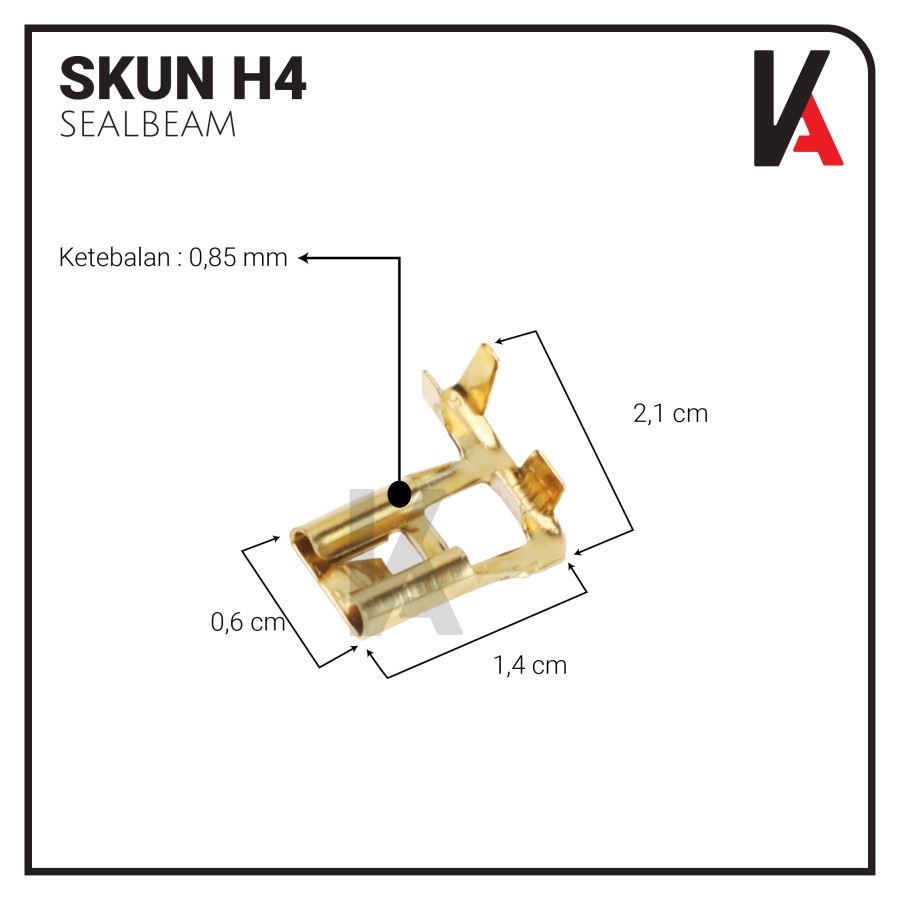 SKUN KONEKTOR H4 SEALBEAM / SKUN SEALBEAM / TERMINAL SKUN H4