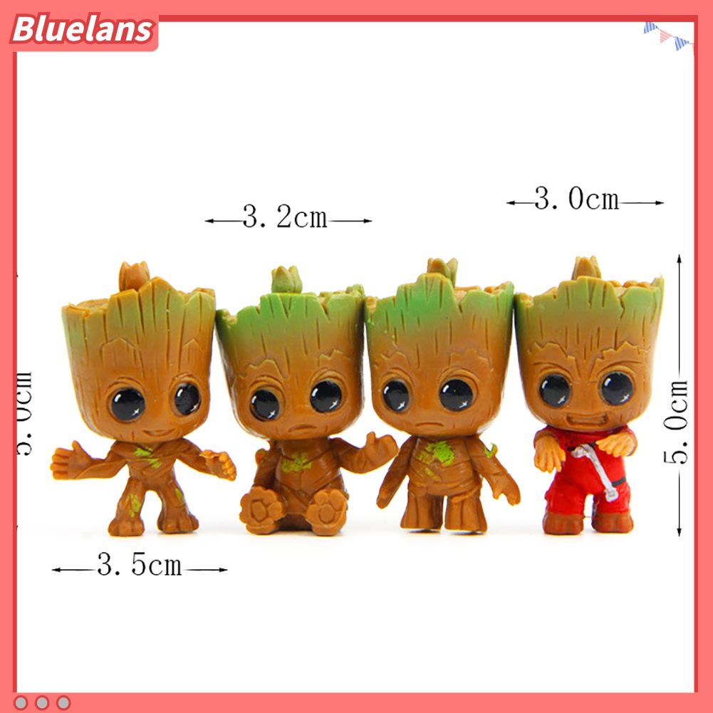 Gantungan Kunci Bentuk Groot Guardians of Galaxy Tree Man