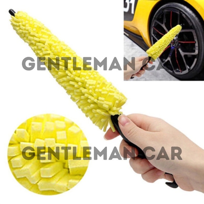 Sikat Sponge Brush Velg Khusus Pembersih Cuci Ban Mobil Motor Car Cleaning