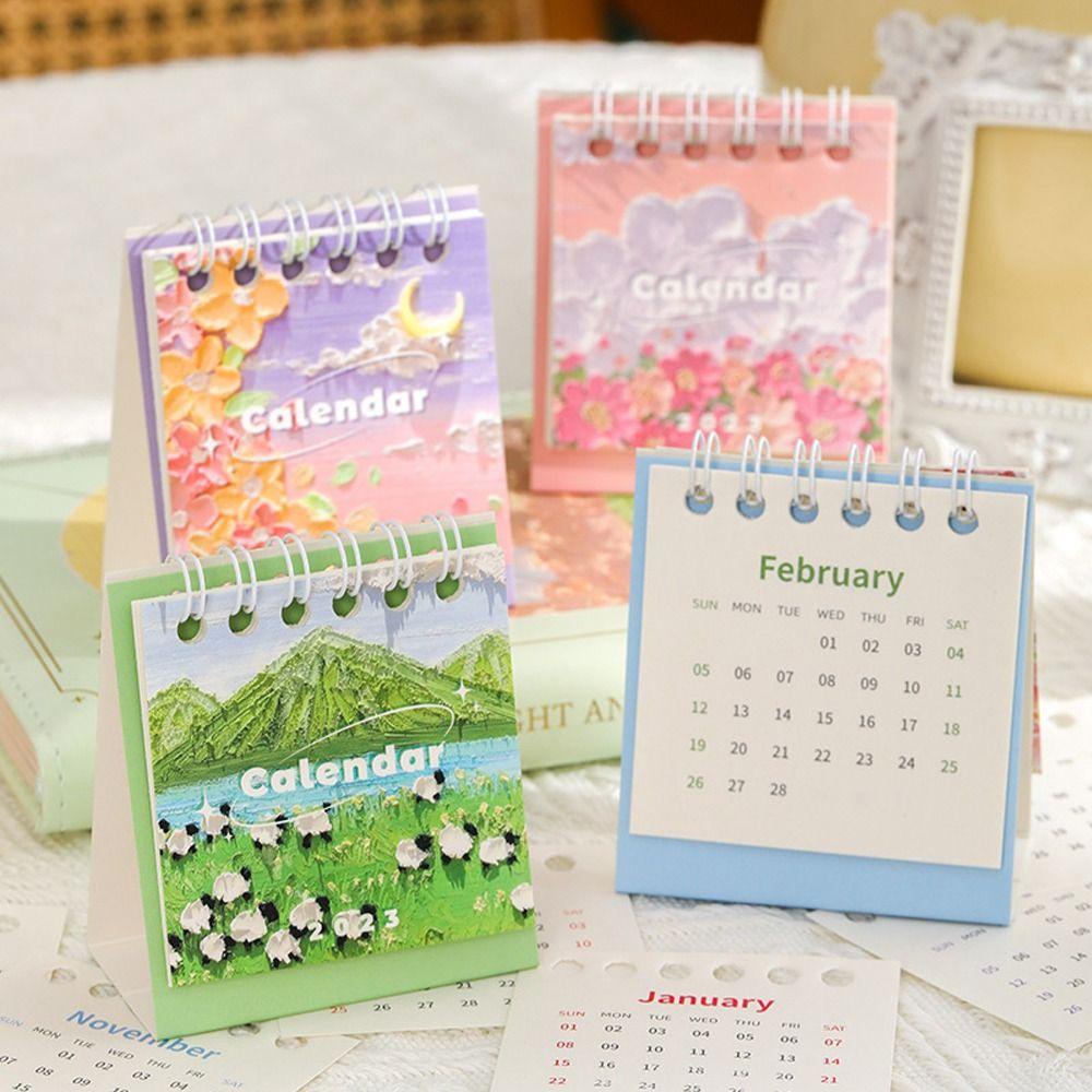 Mxbeauty 2022-2023 Kalender Alat Tulis Sekolah Kreativitas Jadwal Harian Kalender Mini Kalender Flip Jadwal Planner Agenda Organizer Coil Calendar