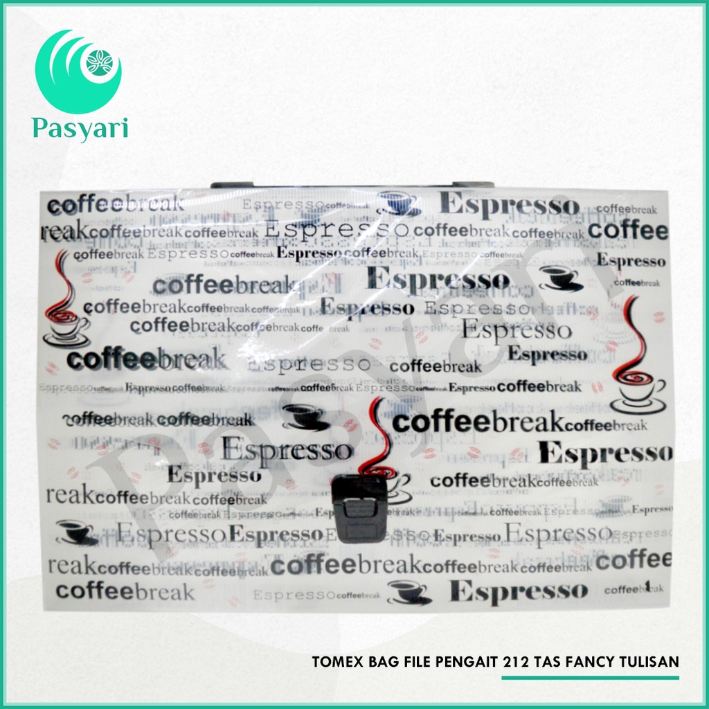 

Tomex Bag File Pengait 212 Tas Fancy Tulisan Coffe Break / map tenteng