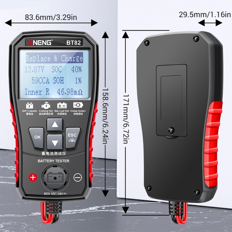 Zzz Alat Tester Tegangan Aki Mobil SUV Motor 12V 24V