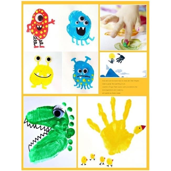 

Terbatas Joan Miro Finger Paint Set 12 Colors Kado Anak Cat Air Washable Paint Terbatas