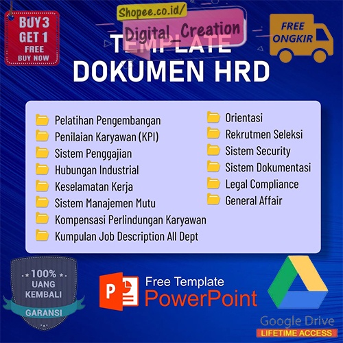 350+ Template Dokumen HRD | GA General Affair | Untuk Bisnis dan Perusahaan | Terlengkap dan Siap Pakai | Penilaian Karyawan KPI | Sistem Gaji | Rekrutment