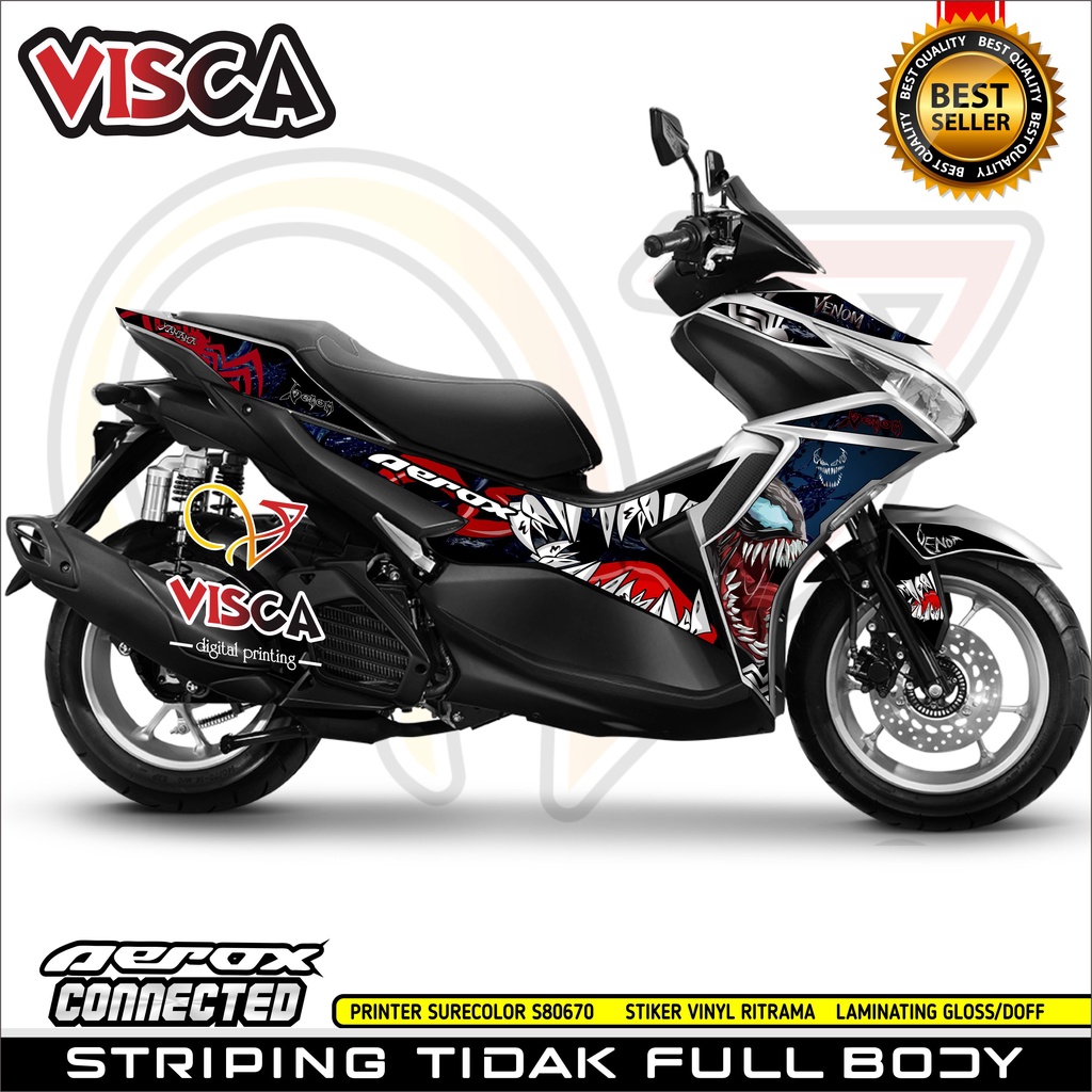 Stiker Aerox 155 keren Stiker Motor Aerox Striping Aerox Striping Aerox 155 New Stiker Aerox 155 Con