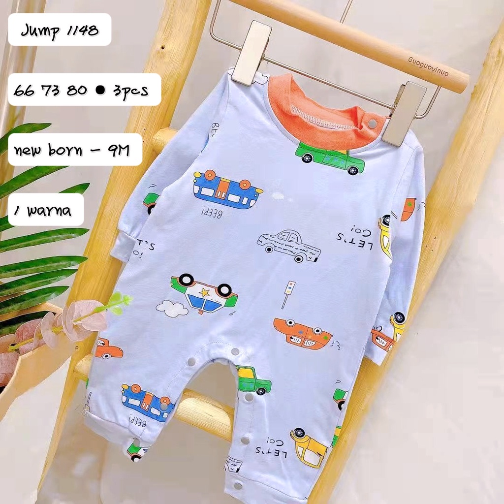 BTF Guoyinuo Long Sleeve Bodysuit Sleepsuit Jumper Import Bayi Laki - Laki Murah