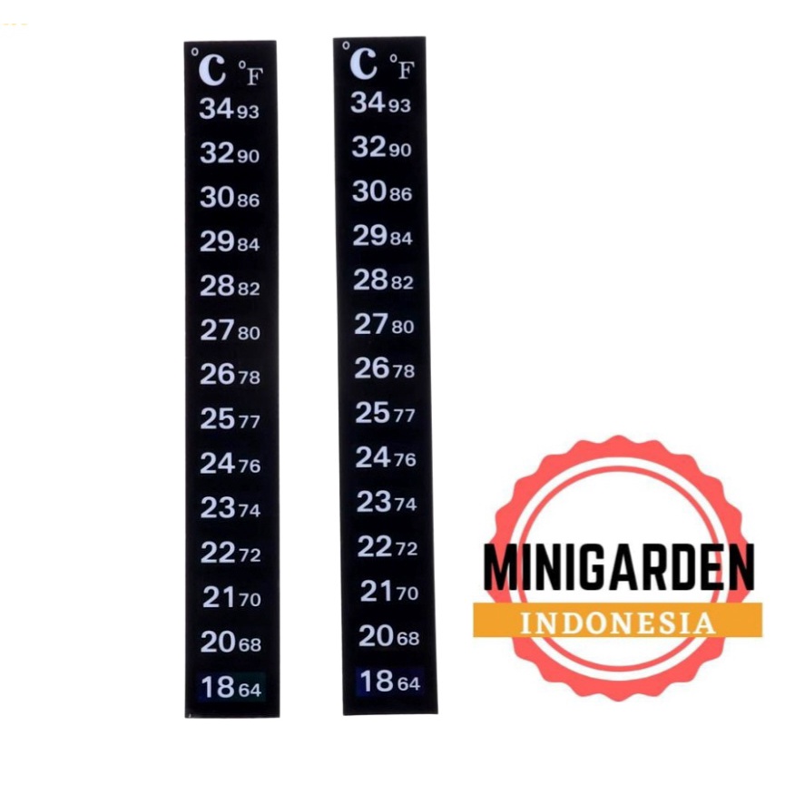 THERMOMETER STIKER termometer digital aquarium alat ukur suhu air kolam model sticker